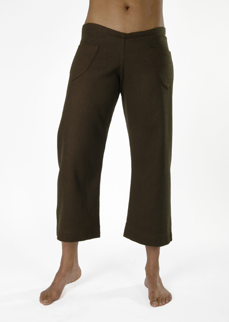 Hemp Wool Tencel Cropped Pant
